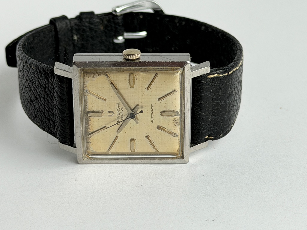 Universal Geneve tank case watch c1962 – Super-Microtor automatic